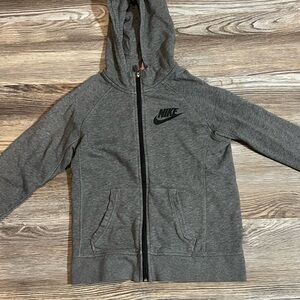 Nike grey zip up